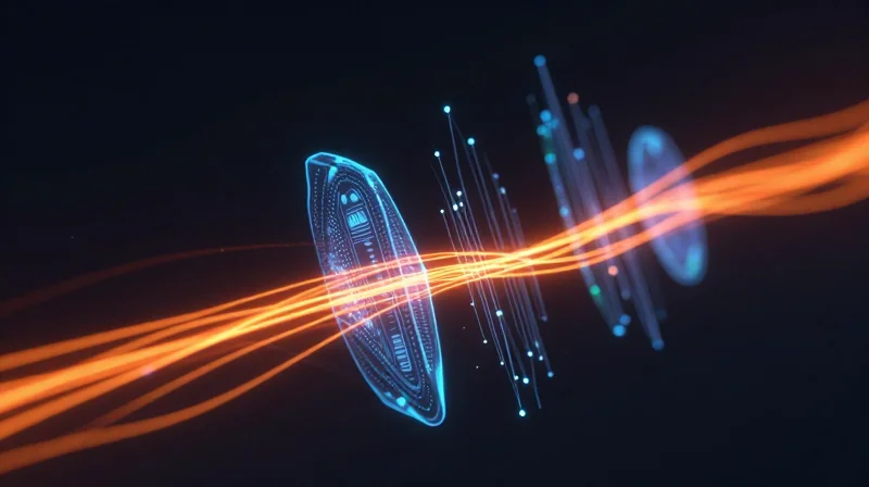 Enhancing Signal Integrity in High-Voltage Environments Abstract visualization of glowing high-voltage energy streams and clean data signals