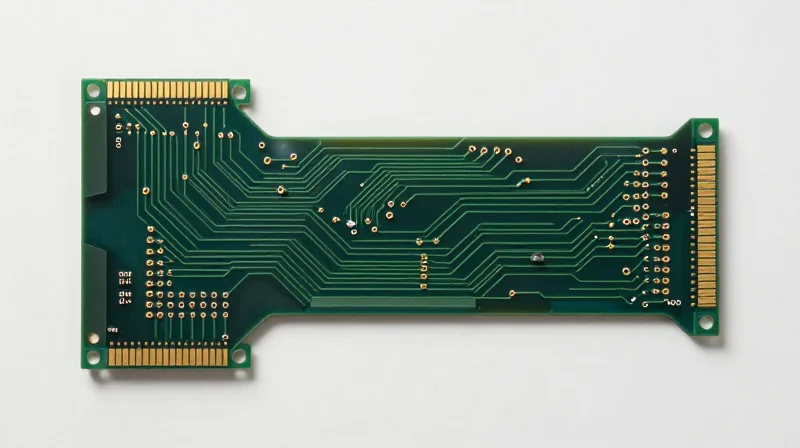 Design Considerations for Enhanced Circuit Longevity A complex flexible PCB layout featuring optimized signal paths and reinforced connection zones for high durability.