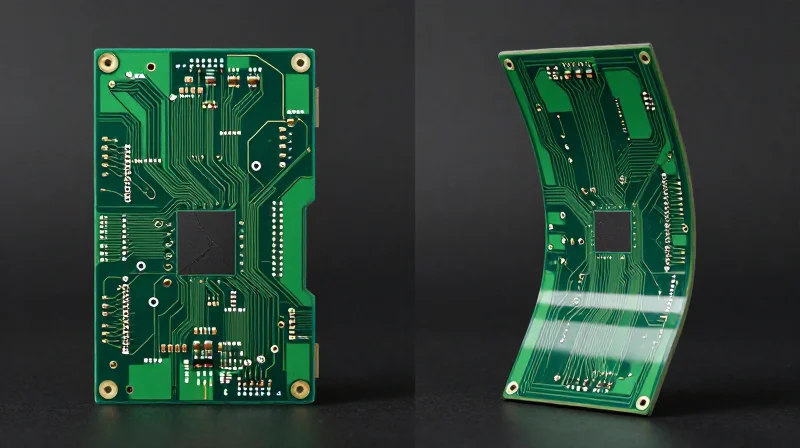 Comparison: Durability and Mechanical Fatigue Side-by-side comparison of a rigid board versus a high-flex circuit.