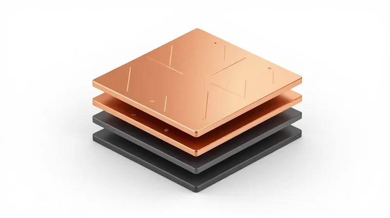 Optimizing Layer Stackups for Signal Integrity Isometric 3D representation of an HDI PCB layer stackup showing distinct signal and ground layers.
