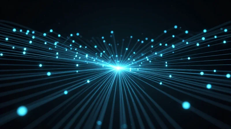 Streamlining Supply Chain and Risk Management Abstract representation of a unified supply chain connection with glowing nodes