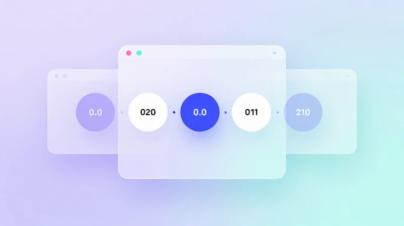 Accelerating Time-to-Market Through Integration Abstract UI interface representing synchronized development cycles and high efficiency
