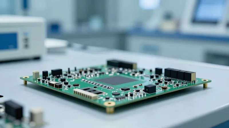 The Critical Importance of ISO 13485 Certification A professional medical-grade PCB held in a sterile environment representing quality certification standards.
