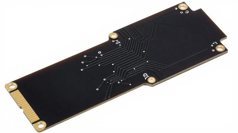 Understanding Rigid-Flex PCB Architecture A clean, modern rigid-flex PCB design showing integrated flexible ribbons and rigid mounting areas