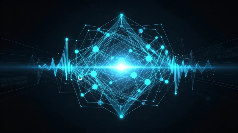 Abstract representation of multi-layered automated optical and functional testing of electronics.