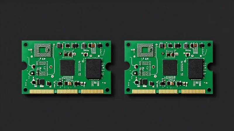 Side-by-side comparison of a standard circuit board versus a premium high-voltage circuit board for dental equipment.