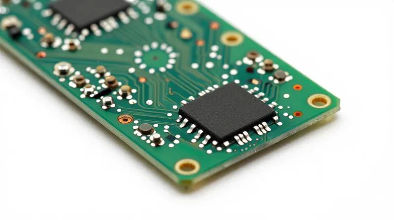 High resolution close-up of a precision soldered PCB showing structural integrity