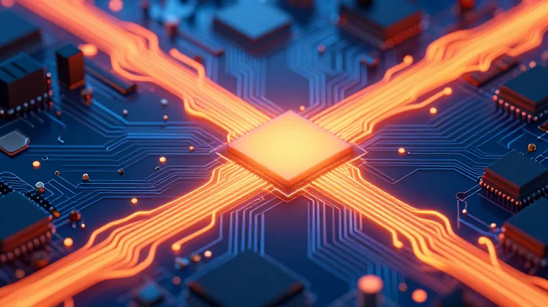 Advanced Thermal Dissipation Tactics for Reliable Operation Thermal simulation conceptual art showing heat dissipation on a circuit board.