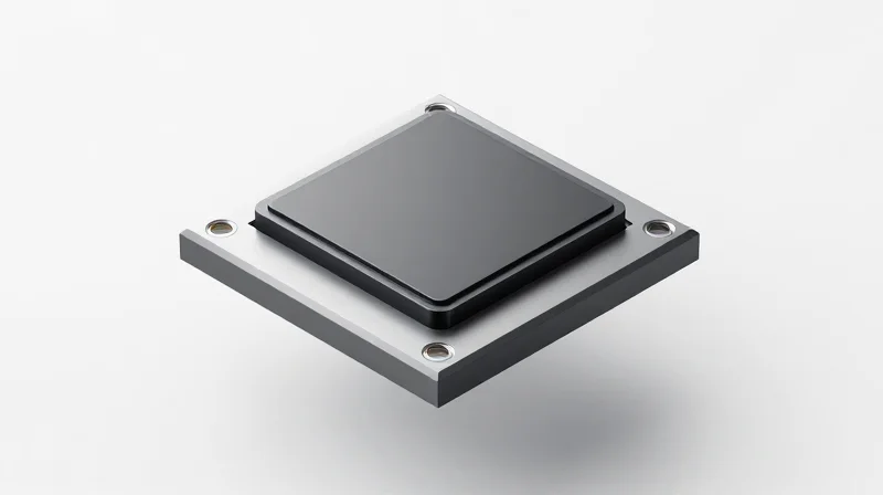 3D render of a modern integrated electronic power module