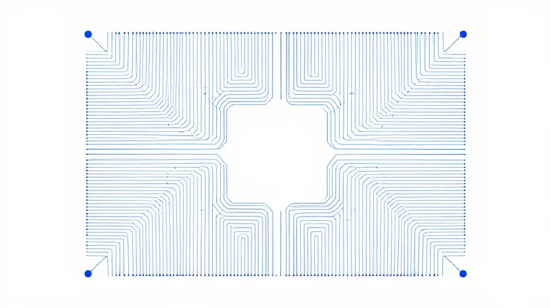 Geometric layout of PCB traces designed to minimize eddy current loops.