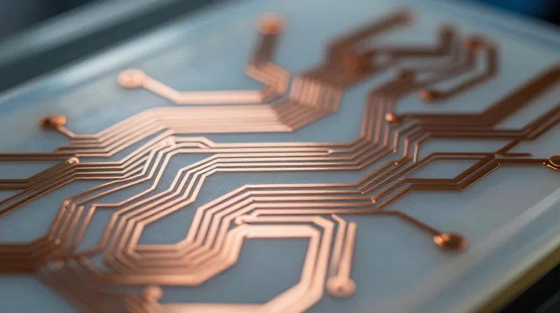 Mastering Copper Thickness for Flexibility and Reliability A close-up view of ultra-thin flexible copper circuit material