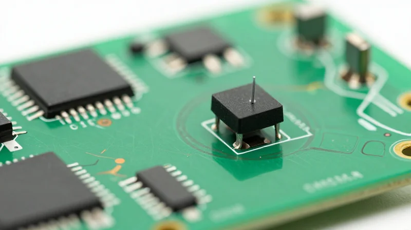 Strategic Component Selection for Long-term Stability Macro shot of high-quality electronic components on a circuit board