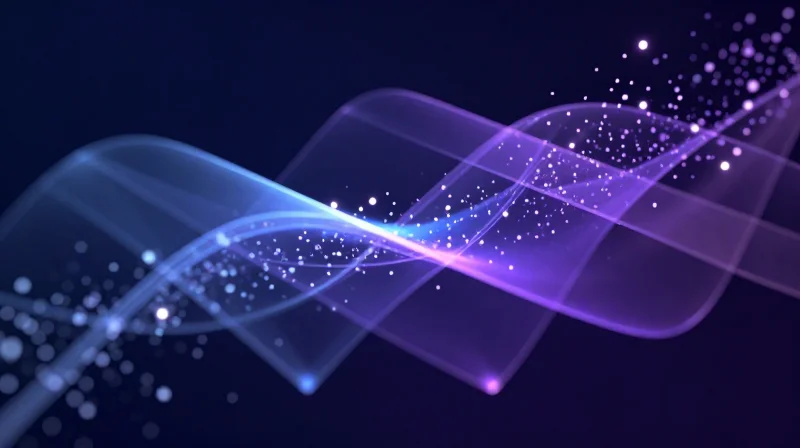 The Material Revolution: Advancements in Dielectric Constants Abstract representation of signal flow moving through advanced substrate layers