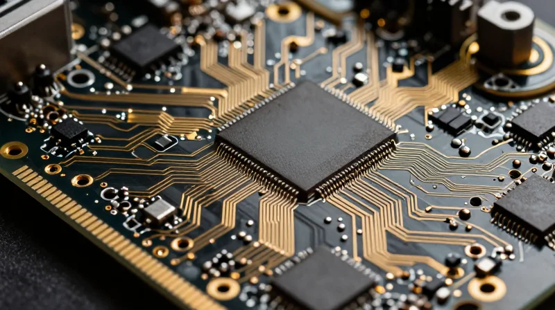 Understanding the HDI Advantage in Modern Headsets A close-up view of a high-density interconnect PCB motherboard for VR devices