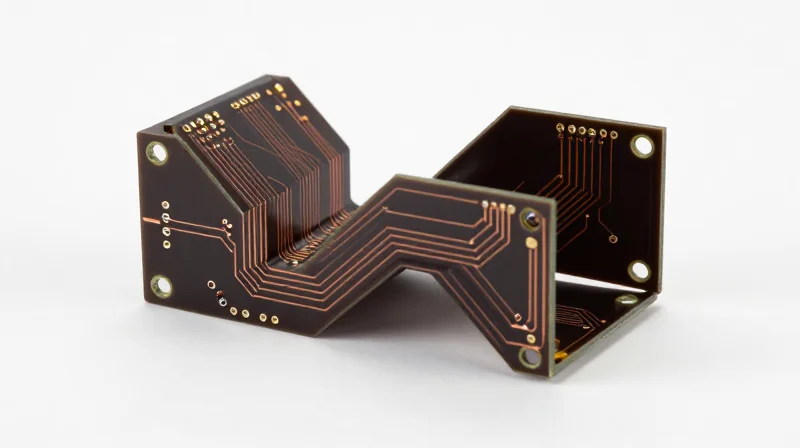 Defining Rigid-Flex Technology in UAV Systems Modern rigid-flex circuit board in a folded 3D configuration