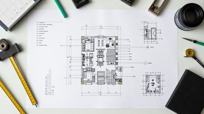 Top down view of a circuit board layout design