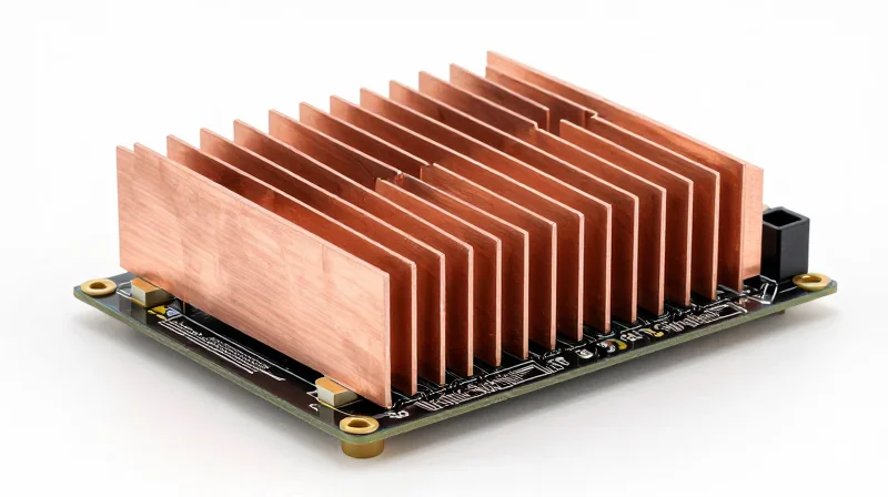 Advanced Thermal Management Strategies Advanced metallic heat sink cooling a processor on a PCB