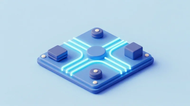 Prioritizing Power Efficiency for Portable Longevity Isometric view of a power management module on a circuit board, representing energy efficiency.
