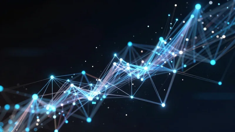 Abstract representation of data flow and supply chain network resilience