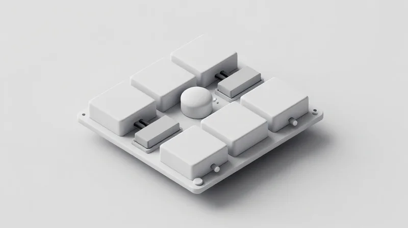 Future-Proofing Your Robotic Platform Conceptual 3D illustration showing modular, swappable hardware components on a motherboard.