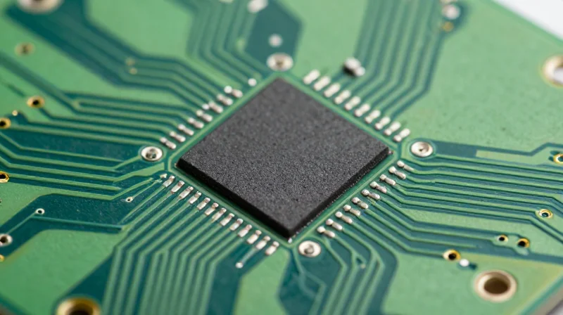 Optimizing DFM Rules for Complex Assemblies Close-up detail of solder mask and pad geometry on a printed circuit board
