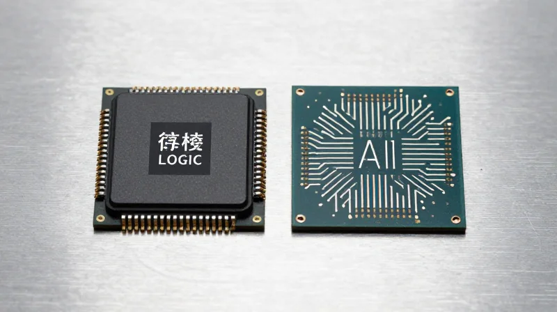 Side-by-side conceptual comparison of a traditional CPU versus a specialized NPU chipset.