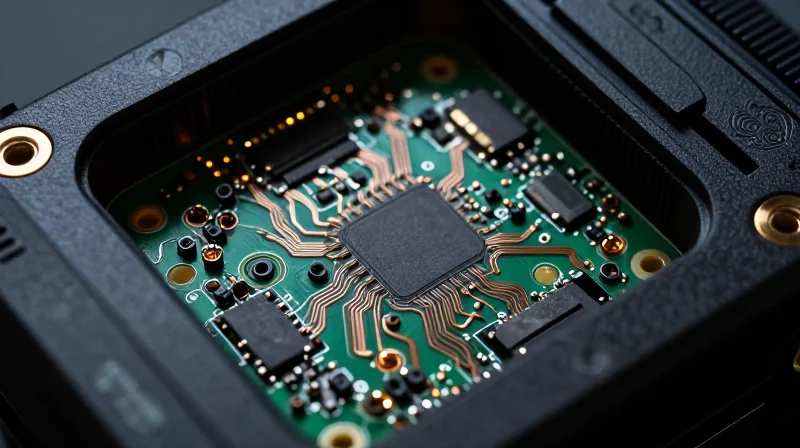 The Evolution of HDI in Small-Form-Factor Optics Advanced micro-HDI circuit board inside a rugged action camera housing