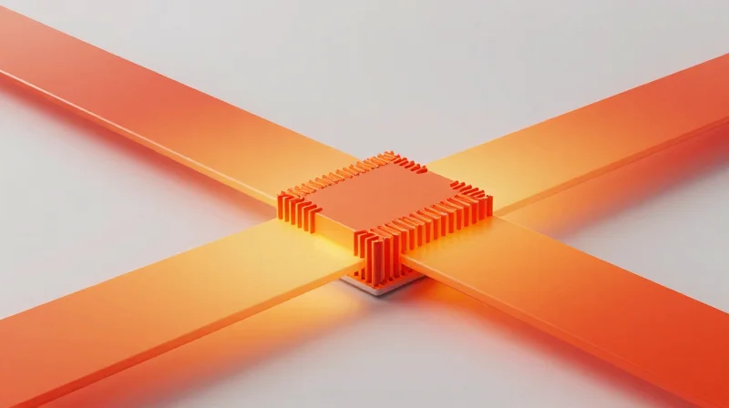 Thermal Management in Enclosed AC-to-DC Designs Abstract representation of heat dissipation and airflow through a compact electronic device.