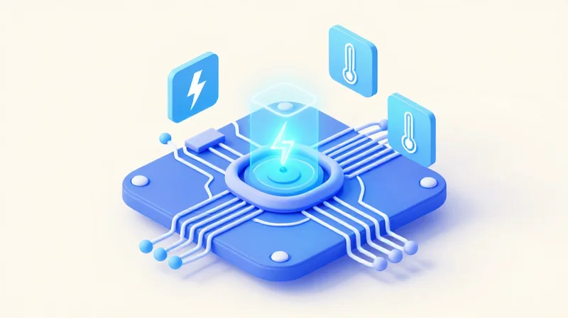 Isometric 3D representation of an intelligent electronic safety monitoring system