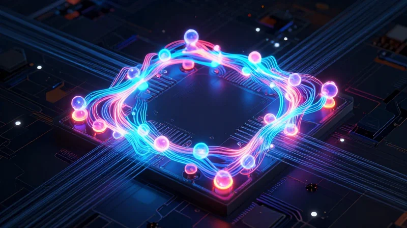 Prototyping and Simulation: Predicting Real-World Performance Abstract digital twin representation of heat distribution on a circuit board