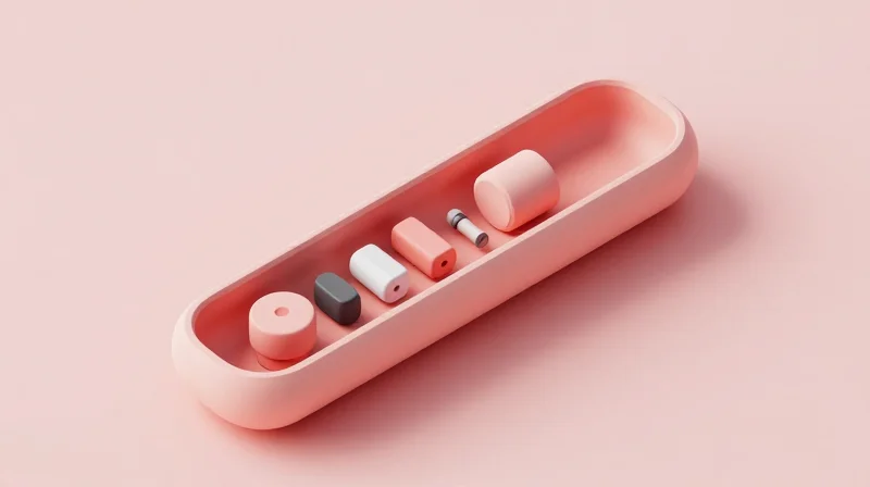 The Competitive Edge: Miniaturization and Ergonomics 3D render of an ultra-slim vaping device component showing its interior layout