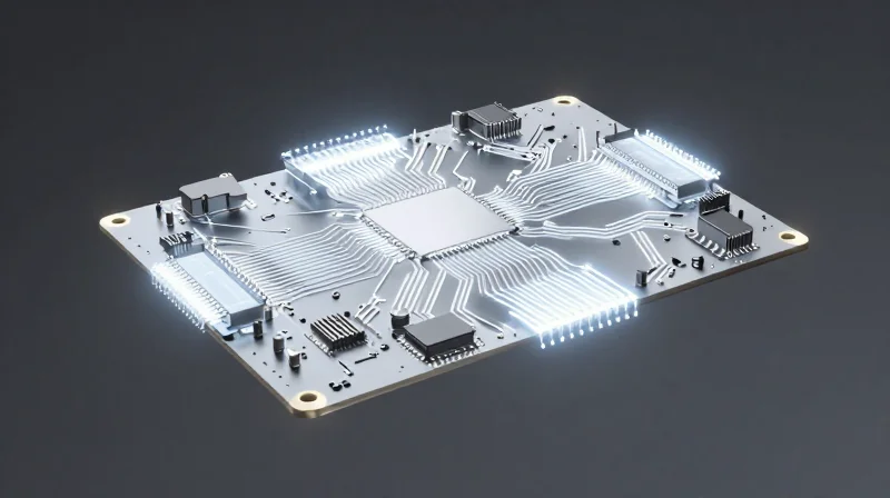 Future-Proofing Your Brand in a Crowded Market A metaphorical conceptual image of a perfectly engineered device component