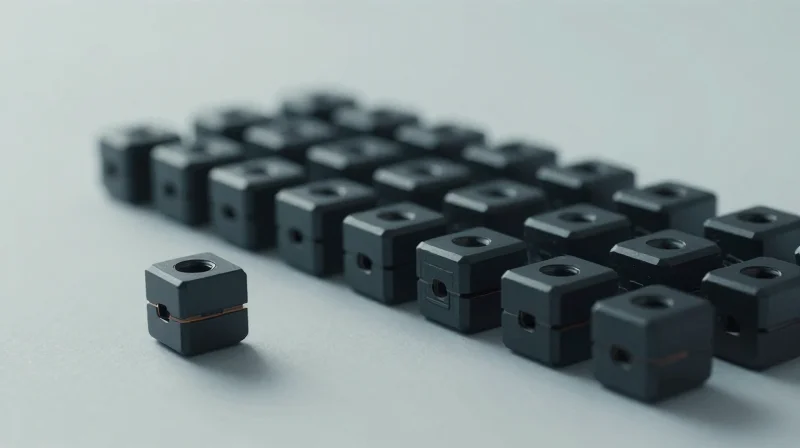 The Challenge of Scaling Modern Pet Tech Abstract representation of the transition from a prototype to large-scale mass production of electronic devices.