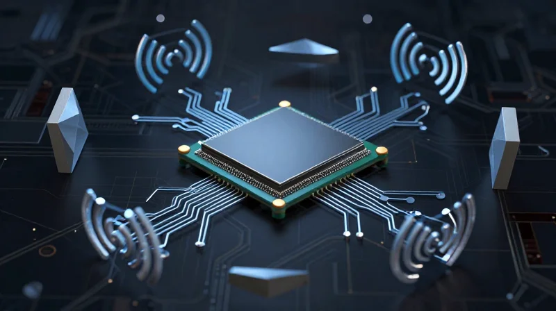 The Triple Constraint: Size, Sealing, and Signal Integrity Conceptual visualization of a compact GPS module struggling with size, environmental sealing, and electronic signal flow.