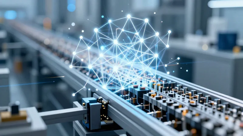 Understanding the DFM Advantage Abstract visualization of a seamless transition from PCB design to manufacturing assembly