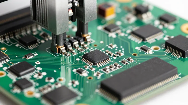 Best Practices for Component Placement Uniformly oriented components on a green circuit board showing precision placement