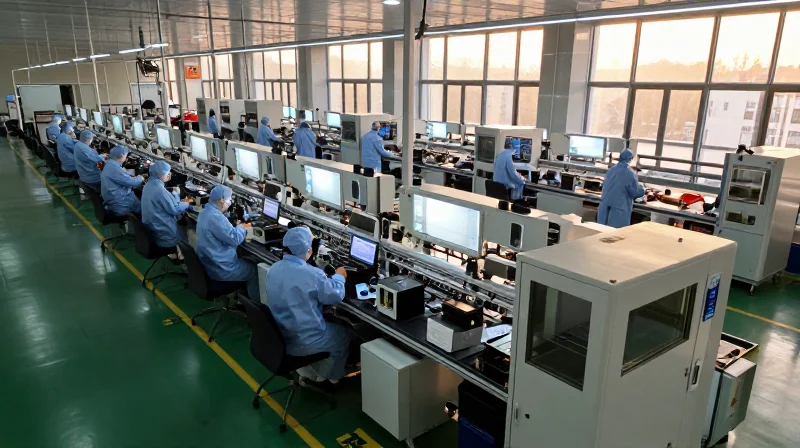 Conducting an Effective On-Site Facility Audit Wide shot of a clean, modern high-tech electronics manufacturing facility