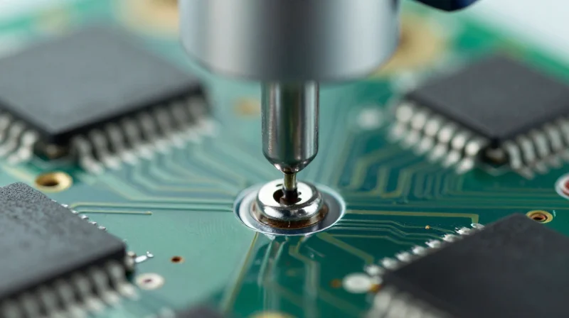 Rigorous Testing Protocols for UPS Reliability High-precision optical inspection of a solder joint