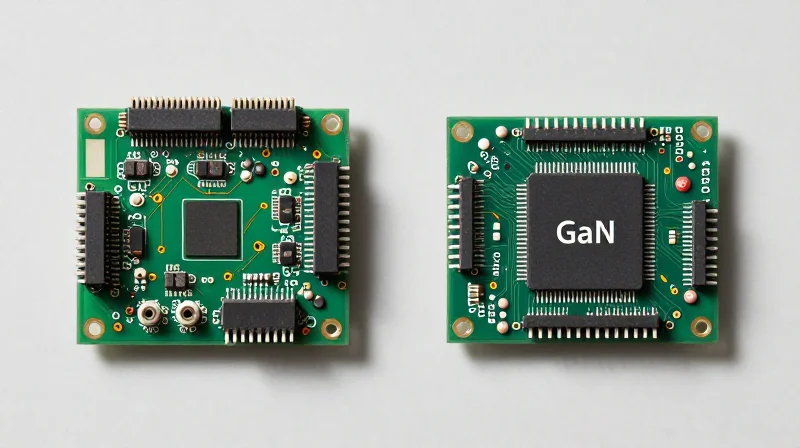 Impact on PCB Layout and Component Density Comparison of compact GaN circuits versus traditional bulky electronics