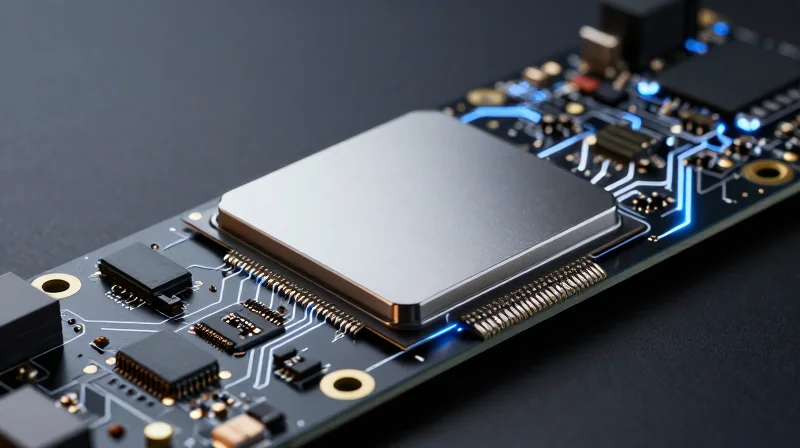 Anatomy of an AI-Optimized PCB A modern AI-enhanced PCB showing integrated NPU and FPGA modules.