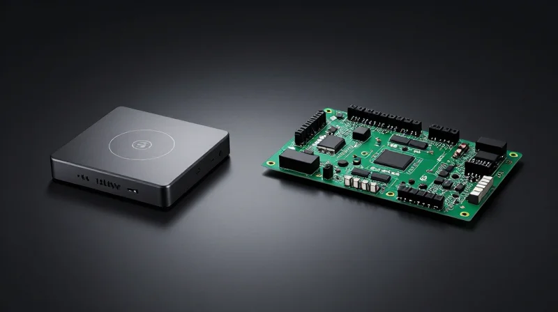 Implementation Strategies for Modernization Comparison showing a sleek new controller module beside an older legacy unit.