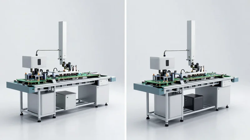 Communication and Geographic Strategy Two industrial manufacturing facility setups side-by-side