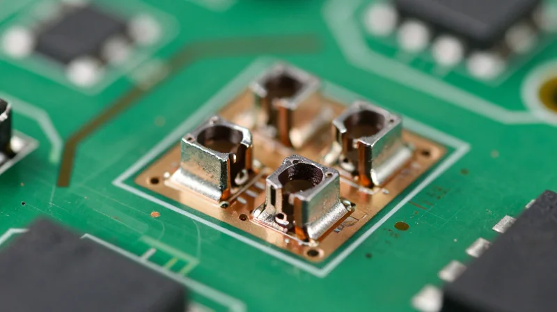 Designing Robust Solder Joints An artistic representation of high-reliability solder joint geometry on a circuit board