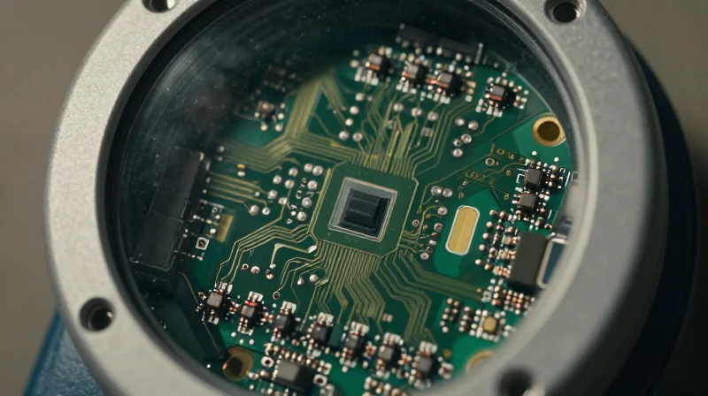 Understanding Utility-Grade Reliability Requirements A close-up of a high-tech circuit board inside a rugged electricity meter housing under harsh outdoor environmental conditions