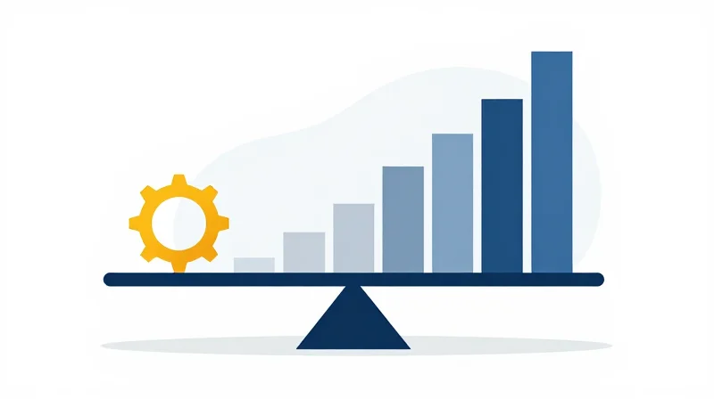 Calculating Total Cost of Ownership (TCO) An abstract illustration depicting the balance of long-term costs versus initial investment.