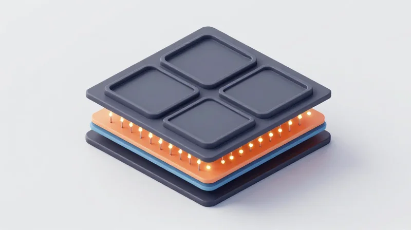 Mitigating Electromagnetic Interference (EMI) in Smart Meters 3D visualization of electromagnetic interference shielding layers in a PCB.