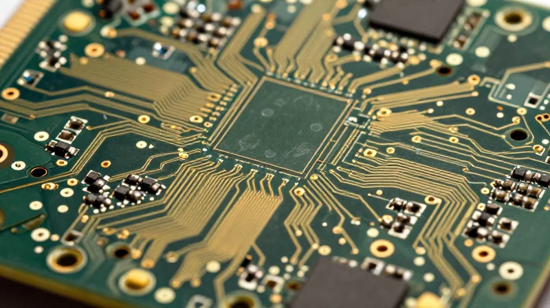 The Rise of High-Density Interconnect (HDI) Technology Close up of high-density PCB architecture