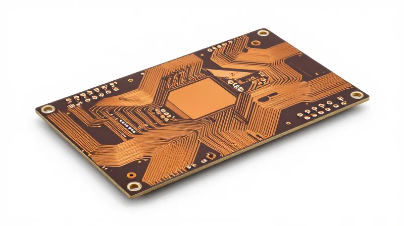 Verifying Current-Carrying Capacity and Copper Weight Macro view of a thick copper layer PCB showing high-amperage traces.