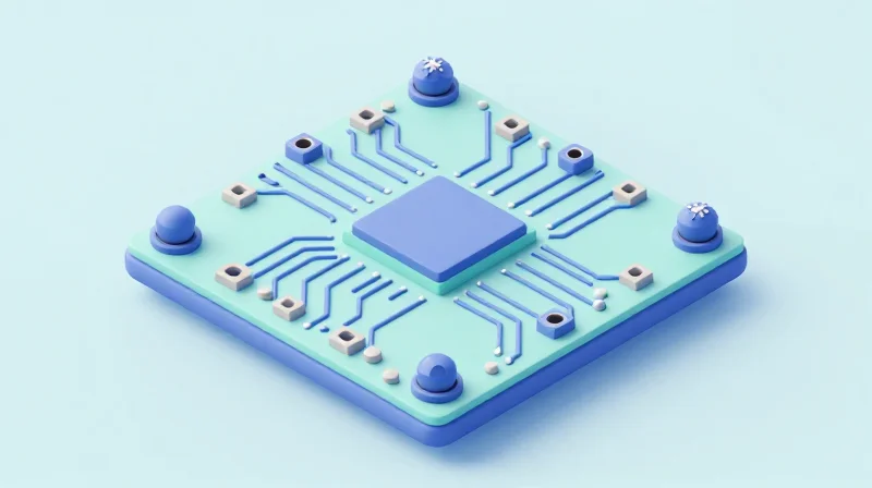 Advanced Solder Joint Design and Reliability A close-up 3D render of optimized solder joints on a PCB component.