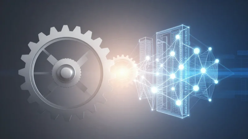 The Evolution of HVAC Control Requirements Abstract representation of the transition from mechanical hardware to digital smart building systems